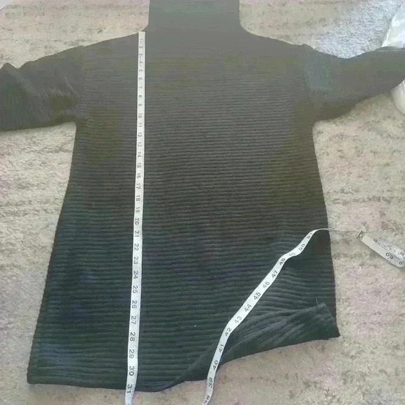 Zara Womens Black Knit Oversized Tunic Dress S - Picture 10 of 10